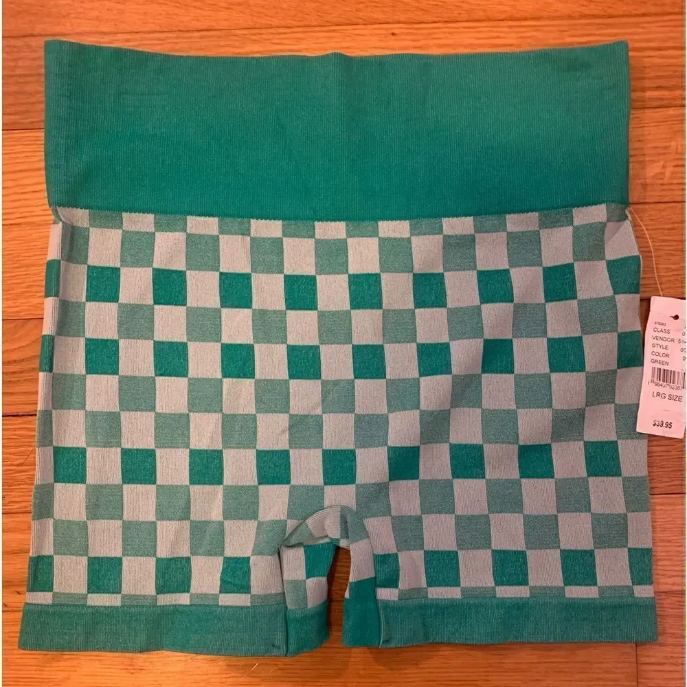 Pacsun large active shorts shapewear checkered